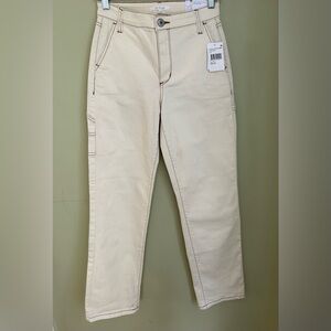 NWT STS Blue Allison Baggy Straight Ultra High Rise Sz 25. Off white carpenter